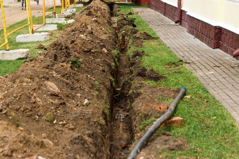 Drainage Ditch Installation